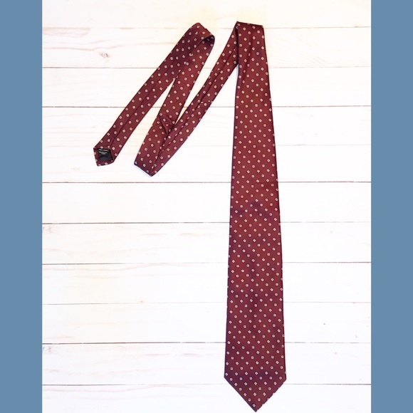 Yves Saint Laurent Dark Red Tie - Picture 2 of 6